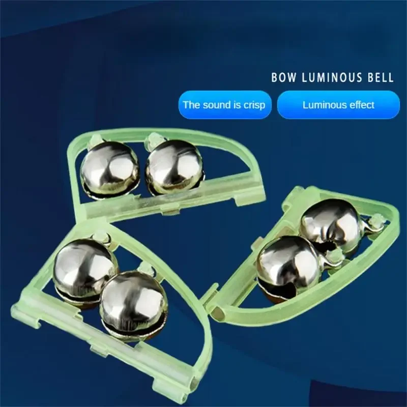 1 ชิ้น/ล็อตสัญญาณเตือนภัยตกปลา Bell Luminous Sea Fishing Feeder ตกปลา Bell TWIN Sea Rod TIP Fish Bell ALARM Fishing Tackle