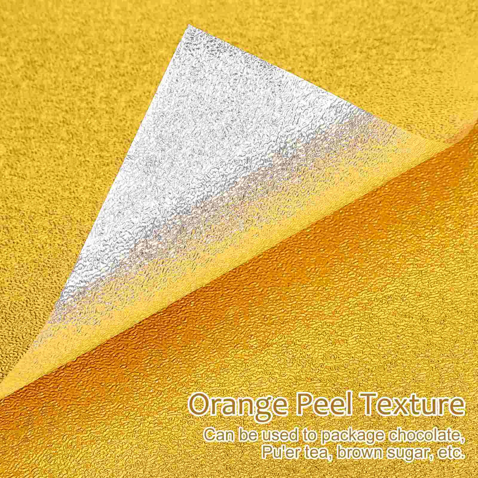 Chocolate Bar Foil Golden Candy Bulk Aluminium Wrapping Paper Sealable Color Cardstock