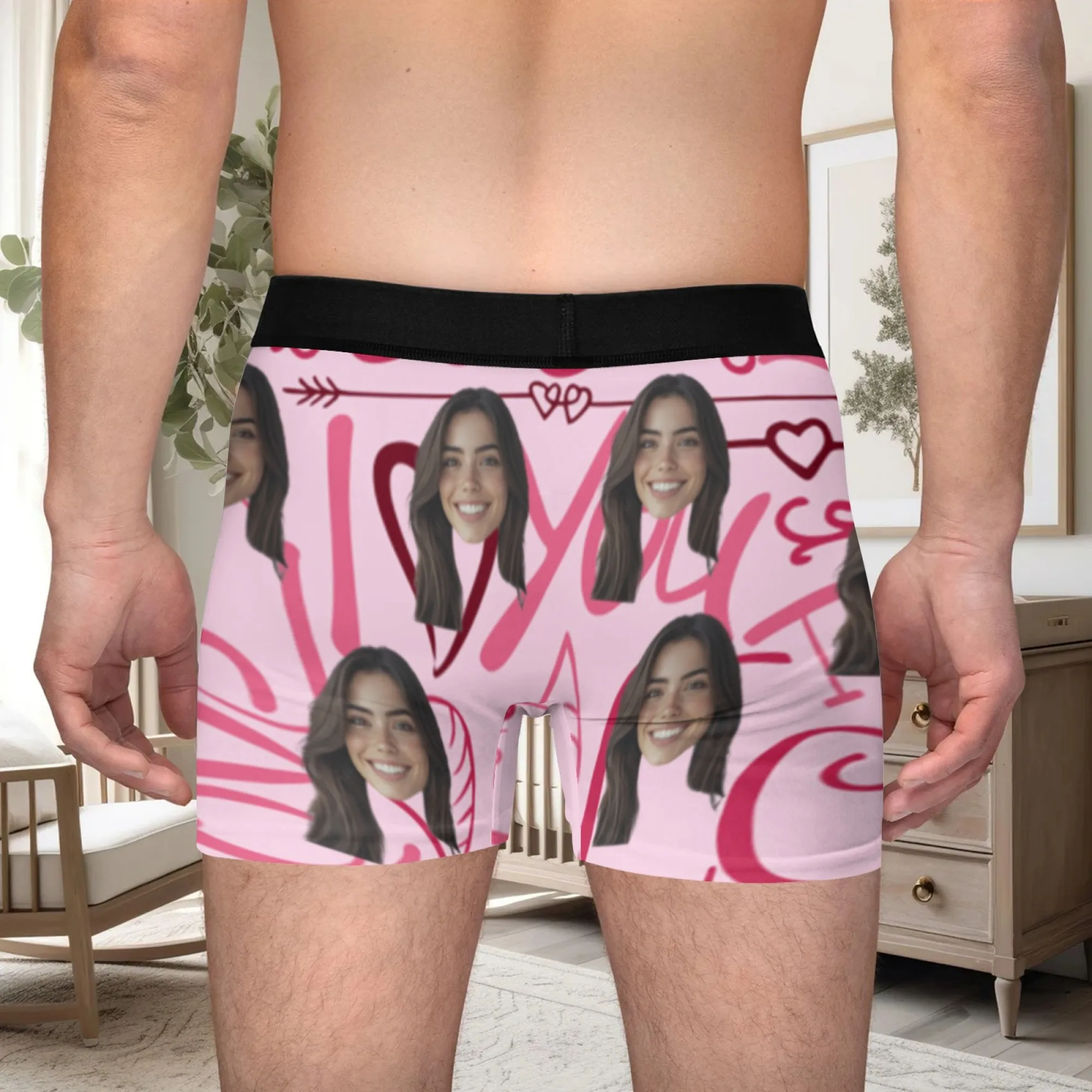 Personalized Face Photo Underwear Custom Boxer Briefs Custom Men Valentine's Day Gift For Husband Anniversary Gift for Dad