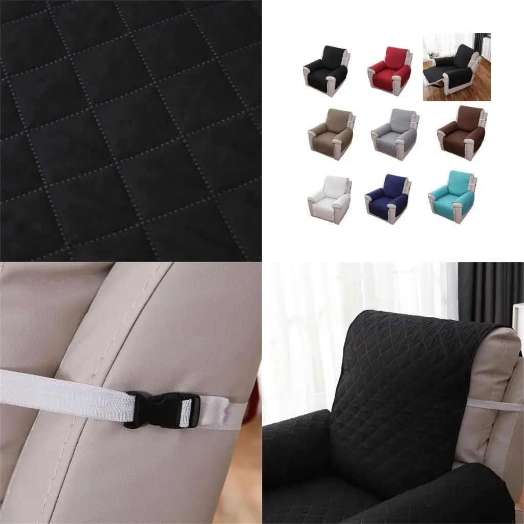 NonSlip Recliners Chair Cover Sofa Slipcover Reversible Pet Cover Protectors X3UC