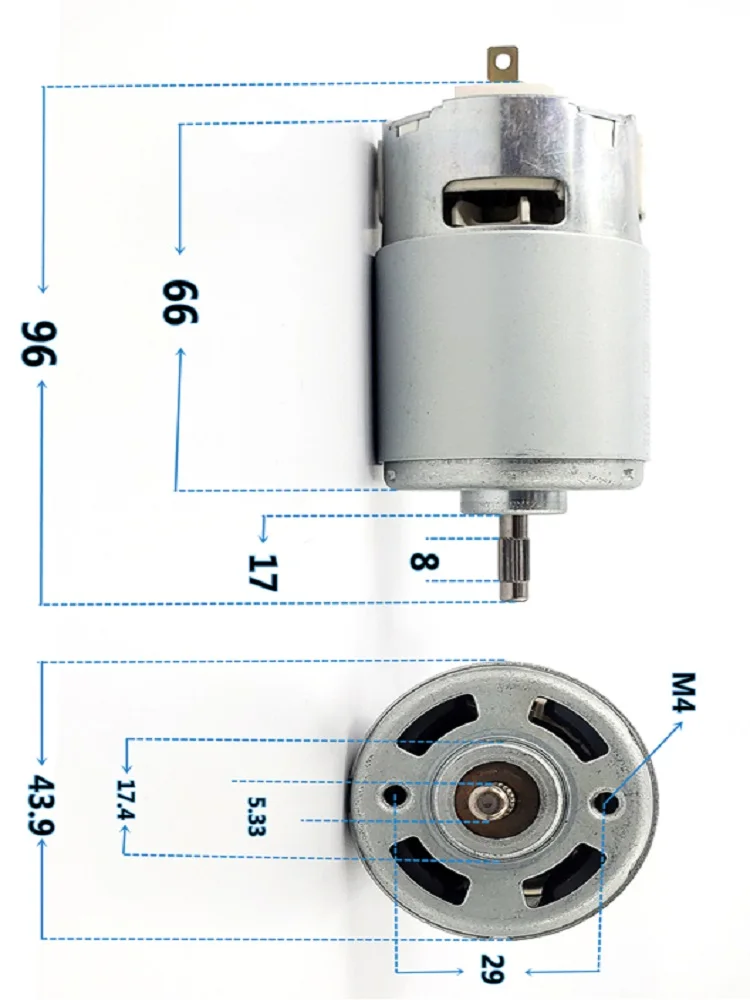 DC220v AC220v RS-7712 High Power 600w Soybean Pulp Machine Hand Generator DC Motor