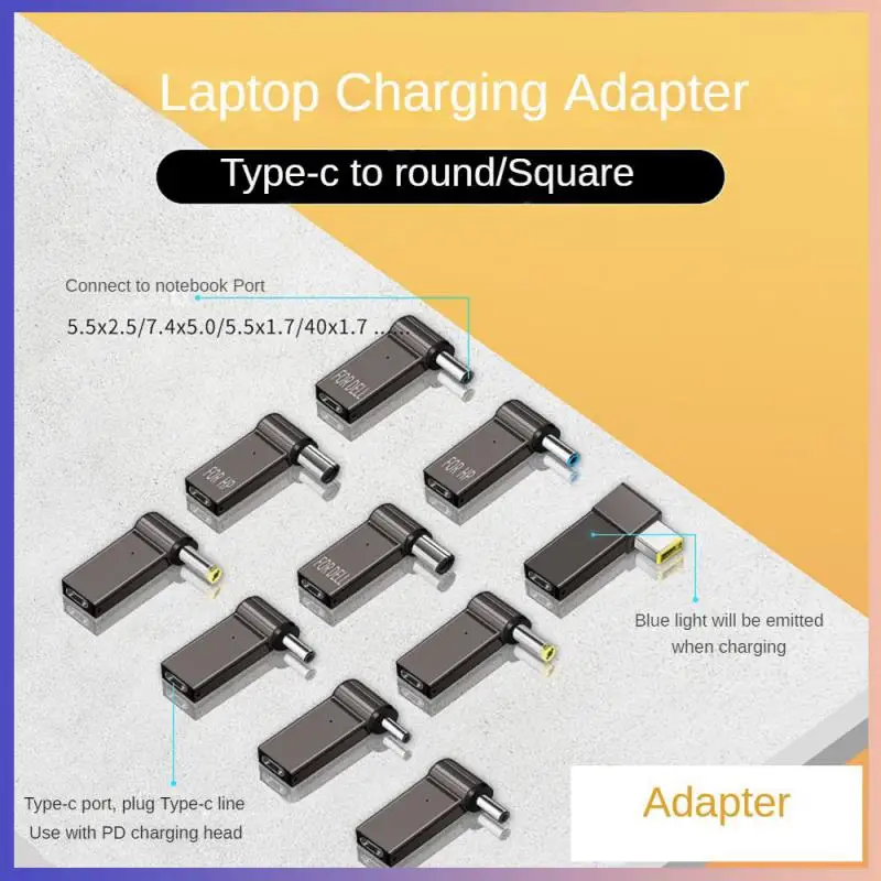 PD 100W Laptop Charger Adapter Connector Type-C Female To DC Male Jack Plug Converter For Lenovo/ASUS/ACER Computer Accessories