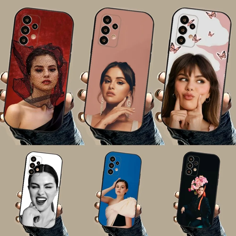 

Selena Gomez Singer Phone Case For Samsung S24,23,23,22,30,21,10,9,Note20 Ultra,Lite,Ultra,5G,Plus,FE,Black Soft Case