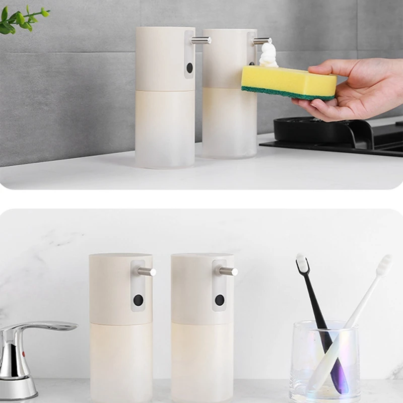 Automatic Foam Soap Dispenser Rechargeable Non-Contact Foam Soap Dispenser Suitable For Bathroom And Kitchen