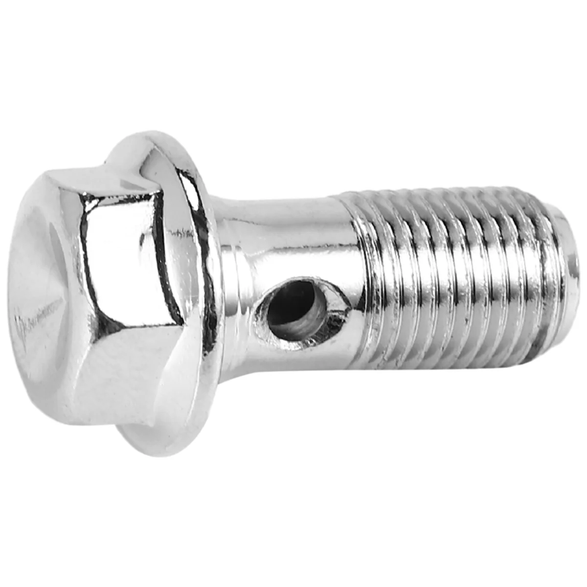 Motocicleta Freio inoxidável Banjo Bolt, Pinça Cilindro Mestre, M10 x 1.0mm, 2 Pcs