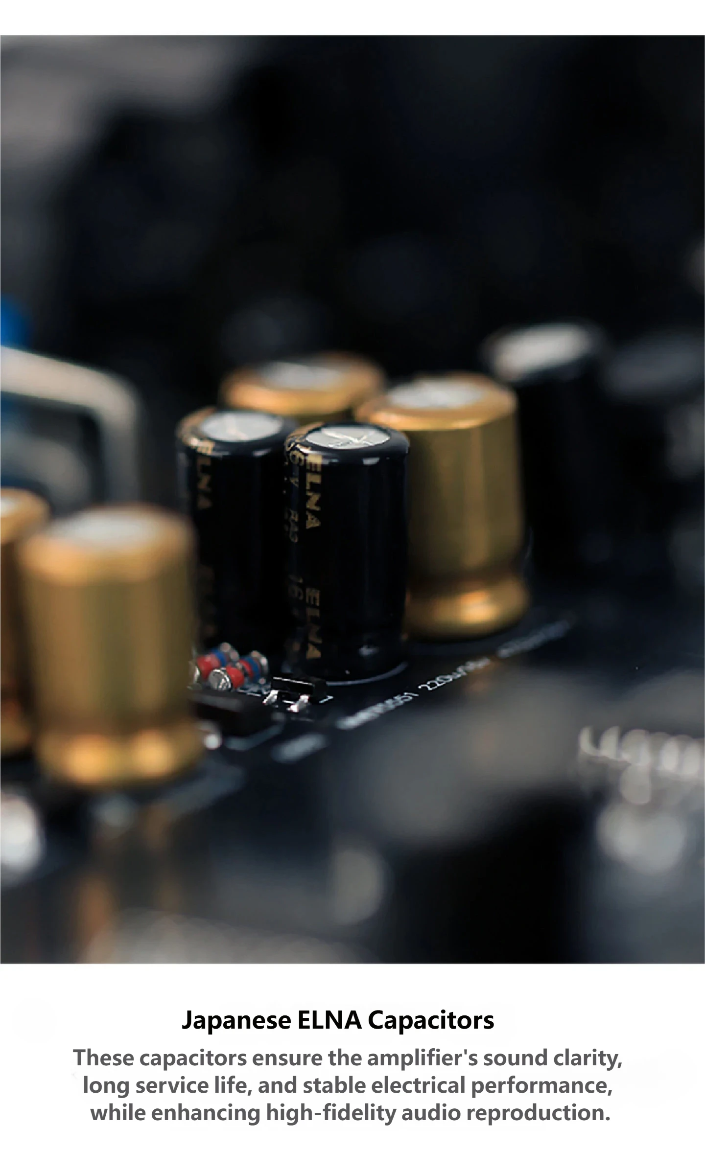 YJCO HiFi Balanced Kopfhörerverstärker TPA6120A2*2 Chip 4.4/3.5/6.35/XLR Ausgang DC12V, Audiophiler Desktop Balanced Amp E300 – Detail 5