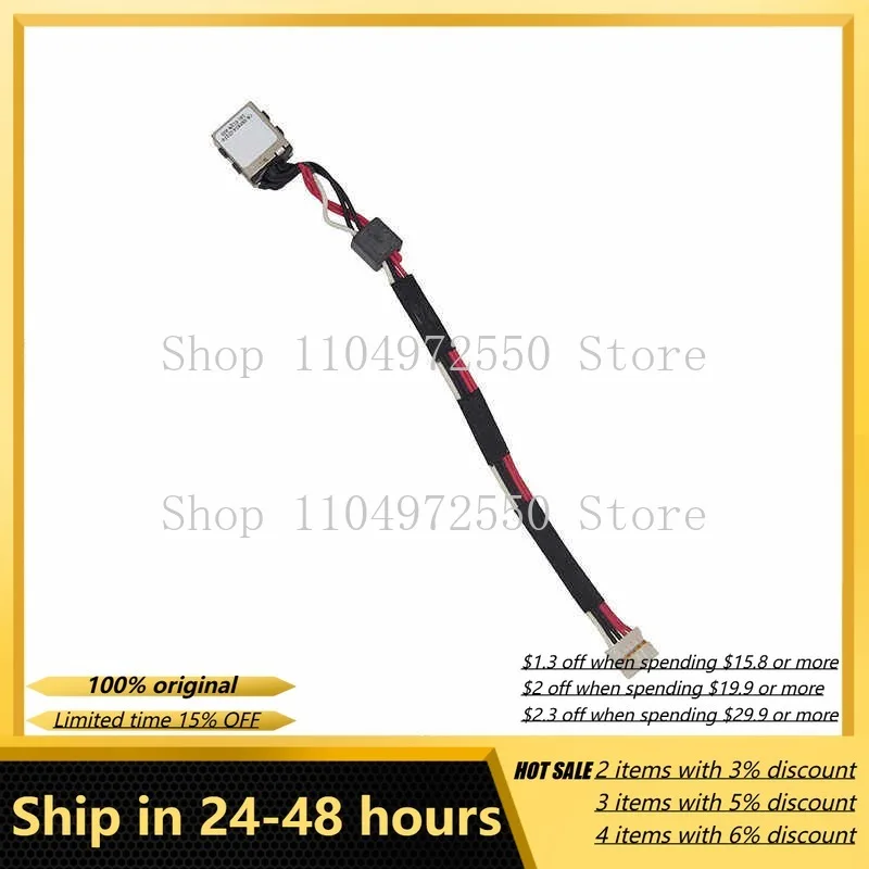 Para DELL Latitude 3450: Conector de alimentação DC (Jack) para carregamento, peça de reposição genuína compatível 0RP8D4 para laptop