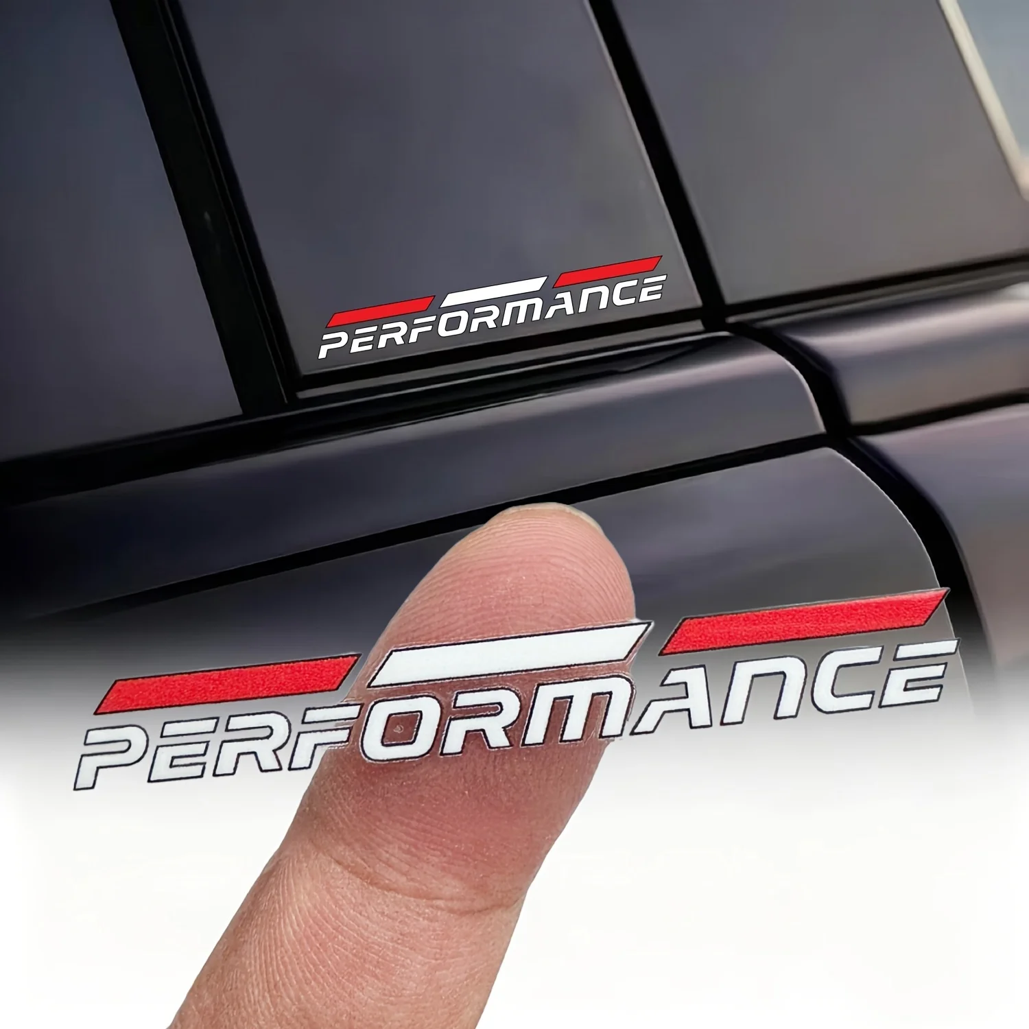 Red White Red Stripe Performance Vinyl Car Decal Sticker Waterproof Self Adhesive Badge For Car Side Window Bumper Motorcycle