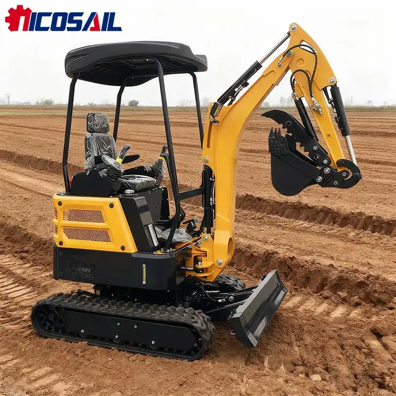 

EPA Certified Mini Excavator - Crawler Type, Durable for Animal Husbandry, Farm & Small Construction Sites