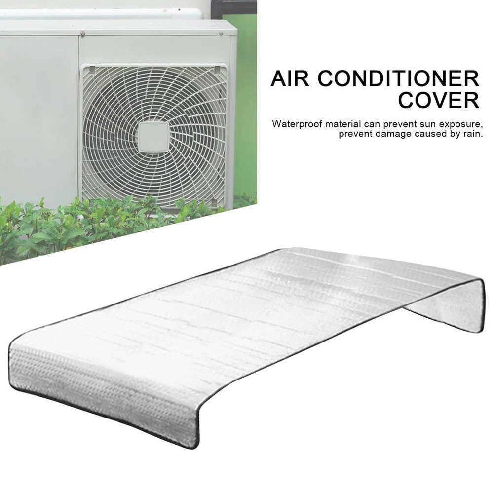 46x95CM Air Conditioning Cover Outdoor Sun Rainproof Anti-Dust Anti-Snow Cleaning Cover Home Air Conditioner Keep Cleaning Tool image 2