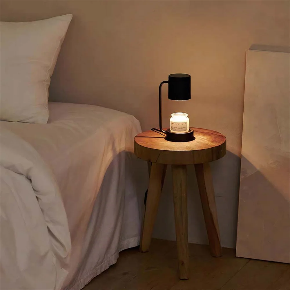 Smvp Modern Candle Warmer Lamp bruciatore a cera in metallo lampada a cera di fusione retrò lampada da tavolo semplice fragranza Light Desk Decor