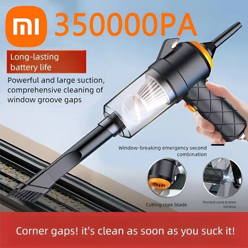 Xiaomi 350000 PA aspirateur de voiture sans fil 6 en 1, portable, haute puissance, Rechargeable, forte aspiration, nettoyage par soufflage