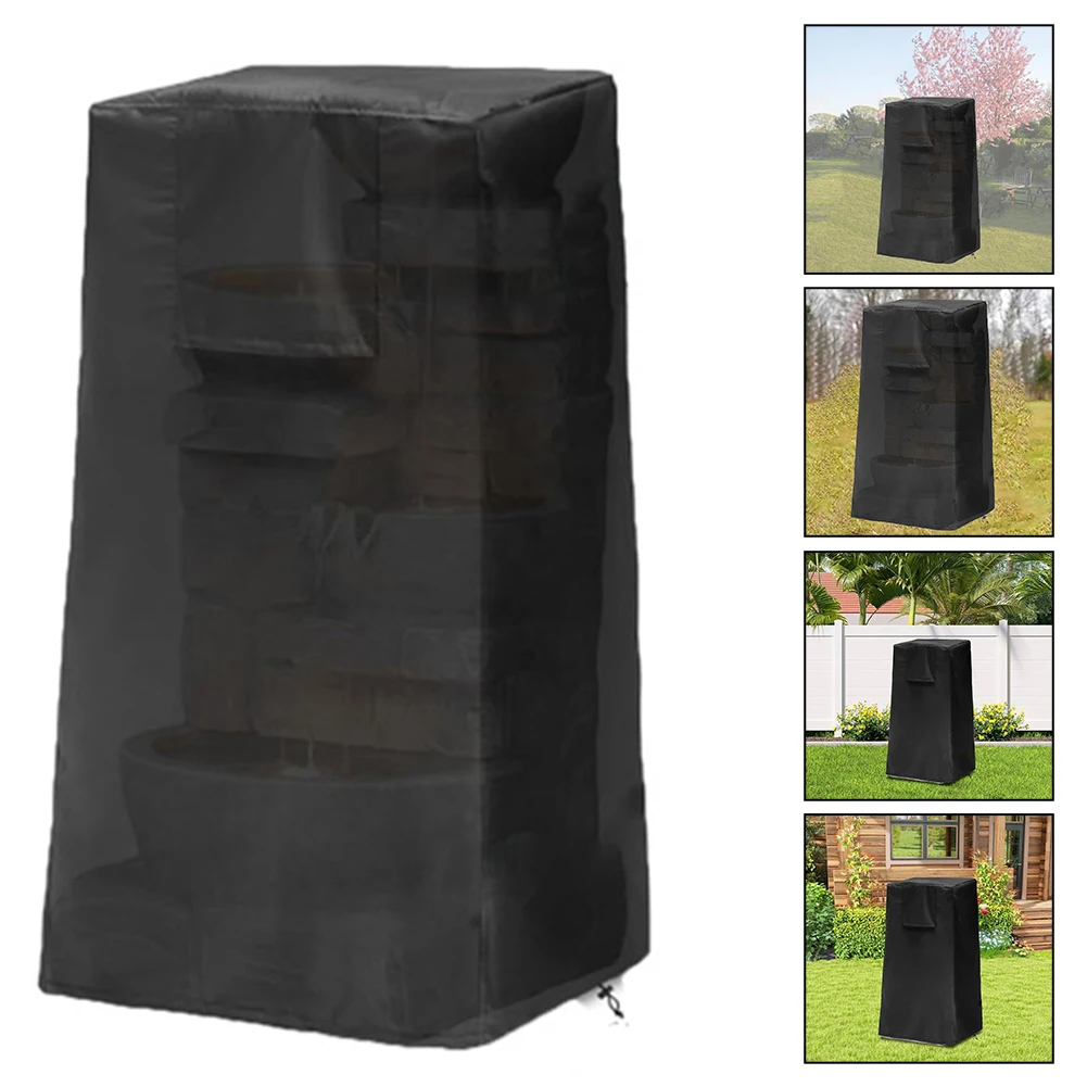 

420D 47 * 47 * 84cm Fountain Cover Outdoor Heavy Duty Waterproof Sand Filter Cover Filter Pump Sleeve Pool Equipment Parts