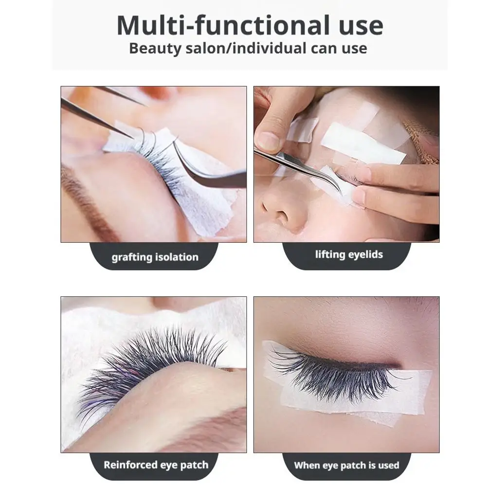 Witte Valse Wimper Tape Ademend Niet-geweven Doek Plakband Papieren Tape Wimperverlenging Pluisjes Ooglid Sticker Make-up Gereedschap