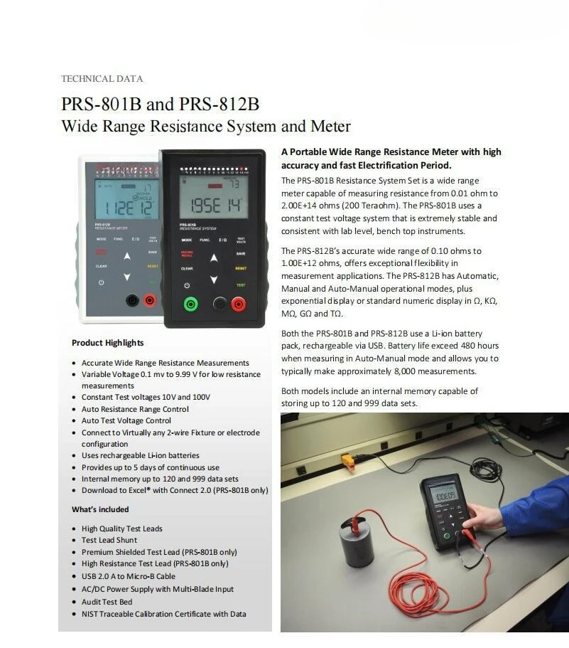 Medidor pesado da resistência do martelo do verificador da impedância da superfície do verificador digital da resistência da superfície