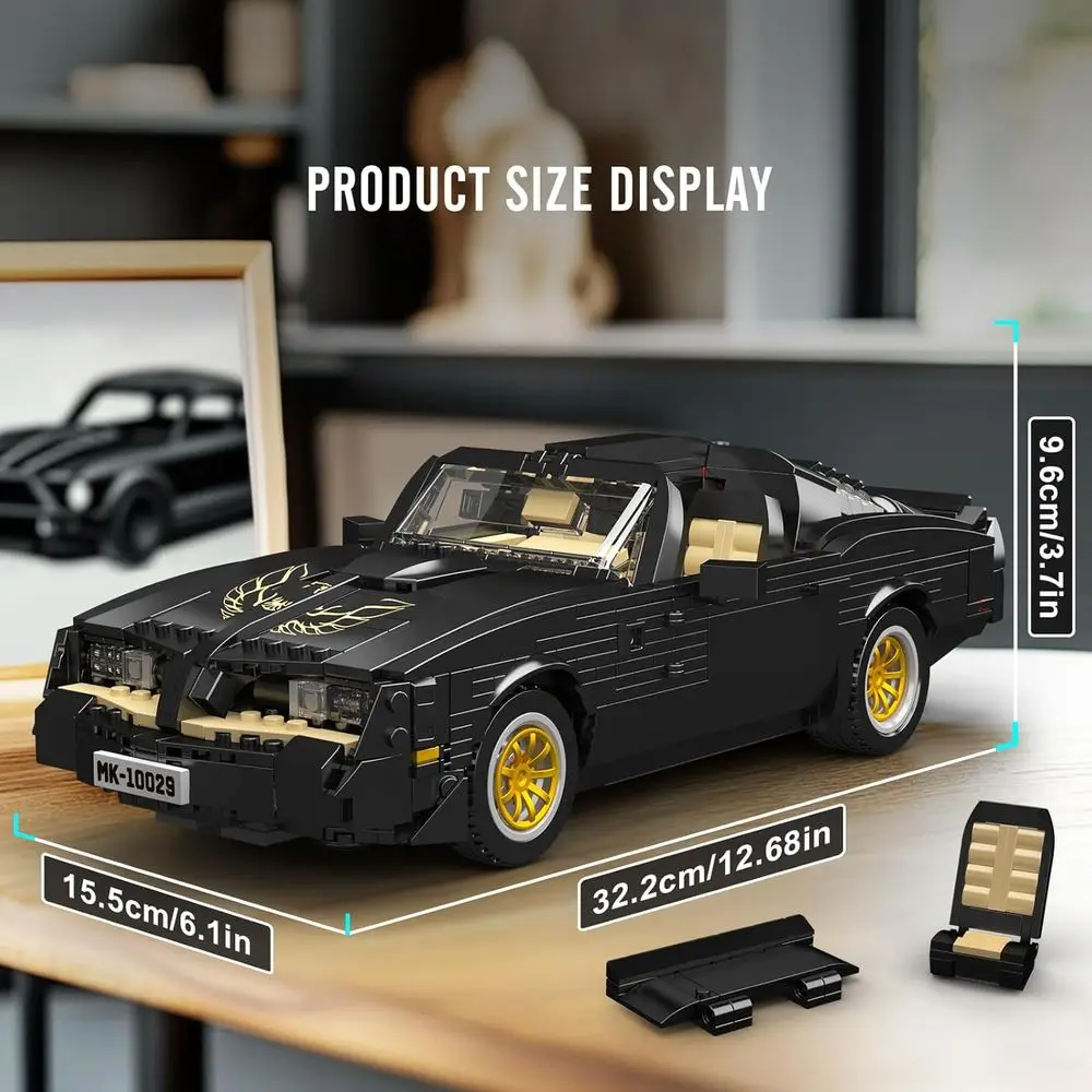 Mould King 10029: kit di costruzione MOC per auto sportive da collezione da 1557 pezzi per adulti, modello di auto da corsa statica