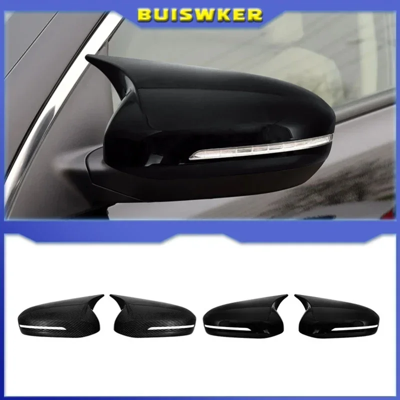 

Для KIA K5 Optima 2011-2015 авто кузов боковой двери зеркало заднего вида крышка наклейка отделка ABS углеродное волокно стиль черный