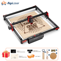 AlgoLaser DIY KIT 2W Output Laser Engraving Machine for DIY Wood and Leather Logo, 400mmx400mm, APP Control for Beginners