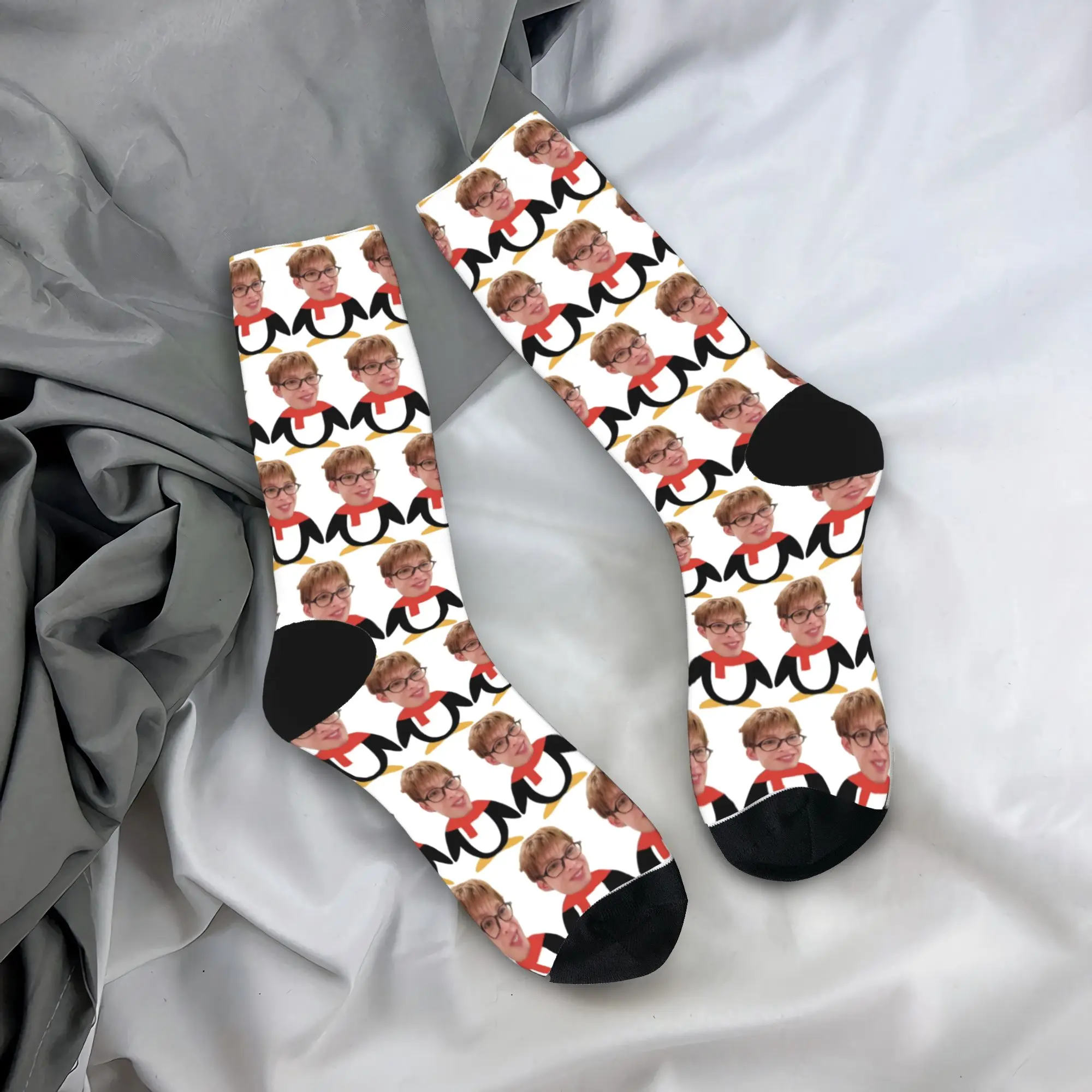 Cor-tis Boy Group Martin Meme Face Stockings  Design Funny Socks Winter Anti Skid Socks Adults Men Outdoor Soft Breathable Socks