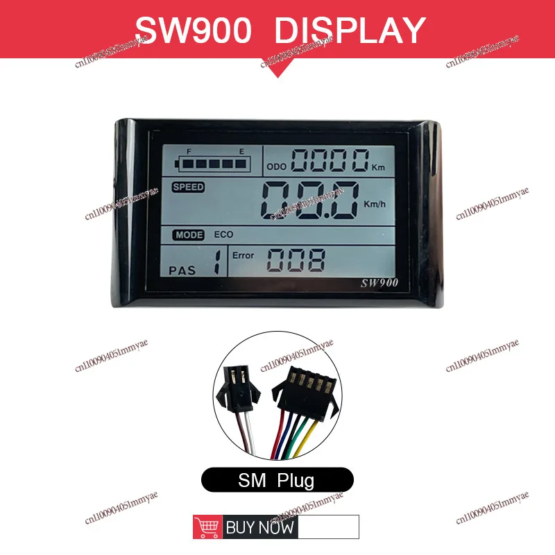 ملحقات تعديل الدراجة الكهربائية LCD-SW900 LCD أداة Datascope 24-72 فولت SM موصل