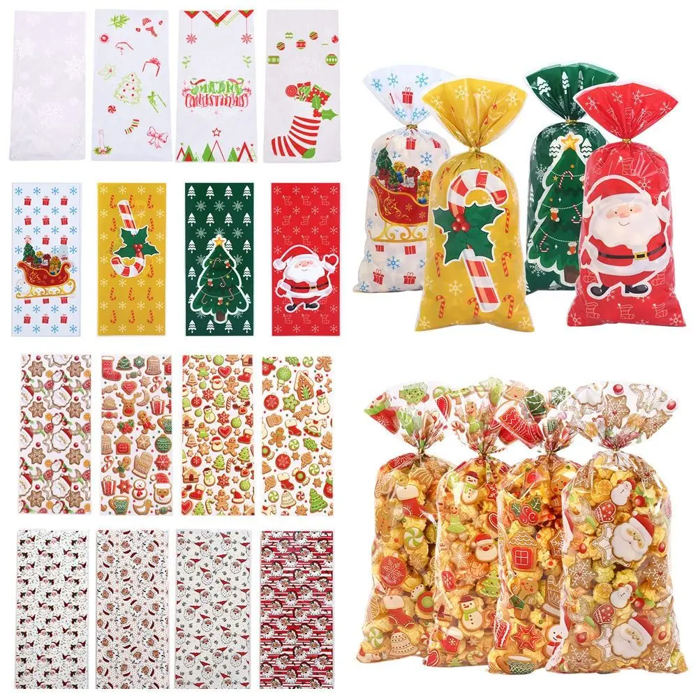 50 шт., прозрачные подарочные пакеты для конфет, 12,5x27,5 см