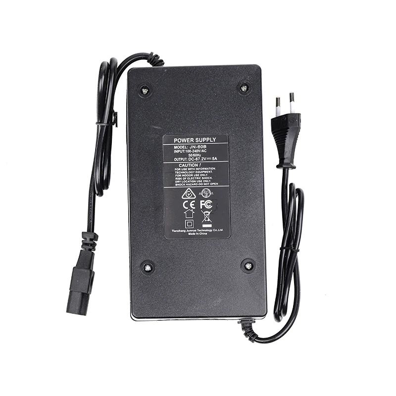 For Citycoco Harley Electric Scooter European Standard EU 60V 5A Battery Charger Power Supply 67.2V 5A US Power Charger Parts