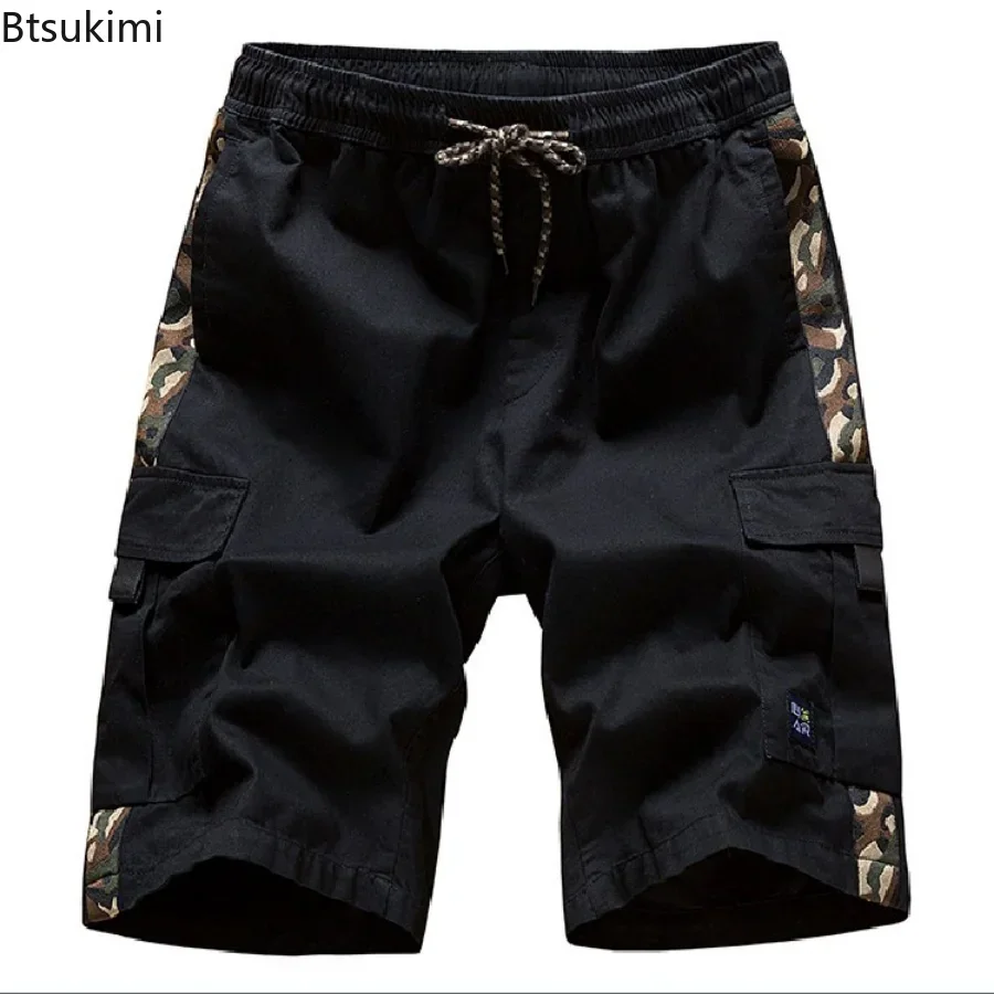 New 2024 Men's Summer Shorts Oversized Casual Shorts Men Cotton Fashion Hip Hop Men Ribbons Design Shorts Male Beach Pants 8XL