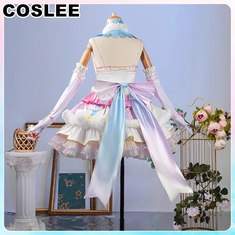 COSLEE Hoshimiya Ichigo Cosplay Aikatsu Series Costume Lovely Lolita Dress SJ Uniform Women Halloween Party Outfit Customized S-