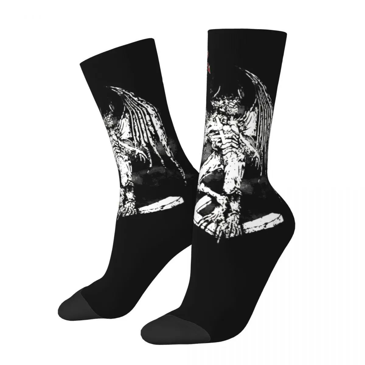 Happy Funny Women Men Socks Death Metal Music Morbid Angel Merchandise Comfortable Skateboard Socks All Seasons