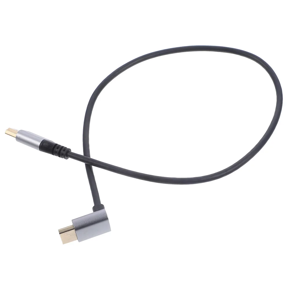 

8K Video Cable Upwards Angle Male to Male High .1 Monitor Connector Durable Aluminum Alloy PVC Tinned Copper