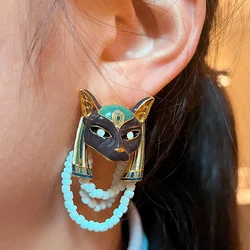2024 New Fox Stud Earrings Vintage Style Men's And Women's Jewelry Party Gifts
