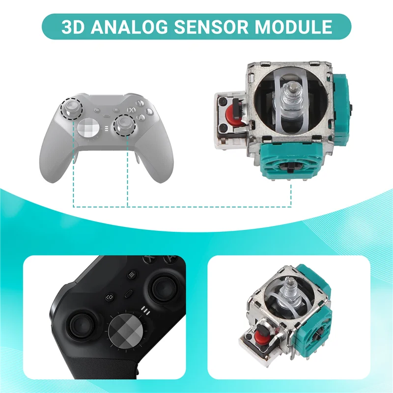 Pengganti Thumbstick Modul Sensor Analog 3D untuk Pengontrol ONE Elite Series 2