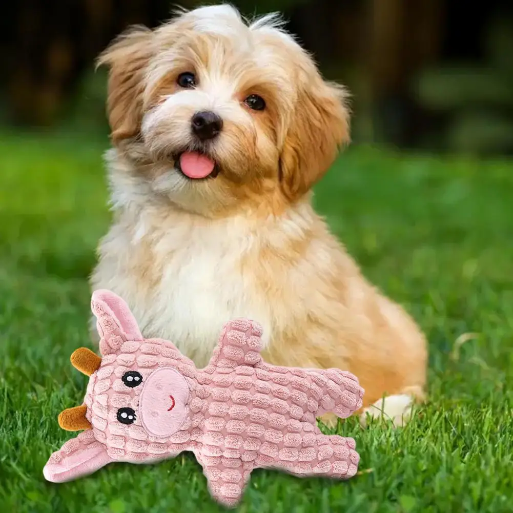 Plush Dog Toy with Wrinkle Sound Dog Toy with Feedback Plush Squeaky Dog Toy for Small Dogs Stuffed Chew with Crinkle for Medium