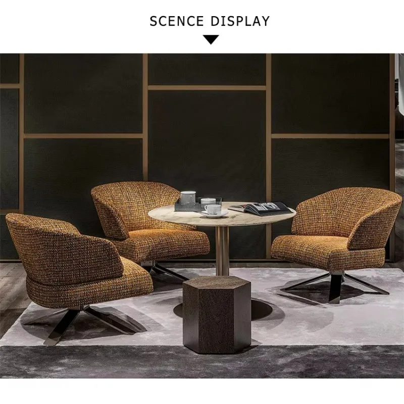 Hotel- und Restaurant-Möbel Wohnzimmer Café Moderner Samt-Drehsessel