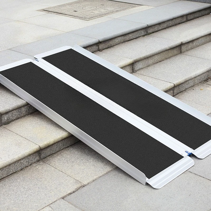 Aluminum Alloy Ramp Portable Subway Ramp Plate Mobile Barrier-Free Ferry Board Anti-skid Plate 607MW