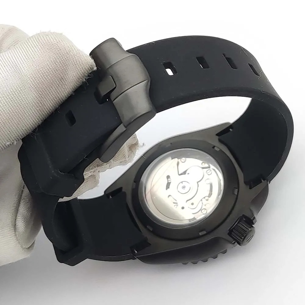 42MM Fashion SKX007 Men\'s Watch Matte Black Case Sapphire NH35 Automatic Mechanical Watch Waterproof Sports Watch
