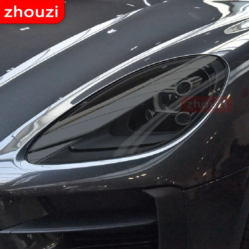 

For Porsche Macan 2018 2019 2020 Car Headlight Tint Black Protective Film Vinyl Taillight Transparent TPU Sticker Accessories