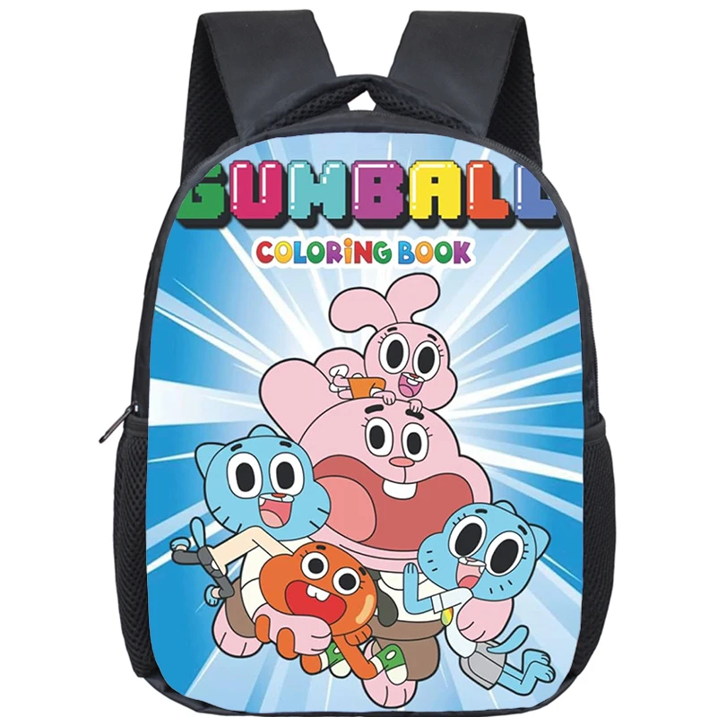 The Amazing World of Gumball Backpacks 12inch Lightweight Boys Girls Kindergarten School Bags Funny Cartoon Kids Bagpack Mochila