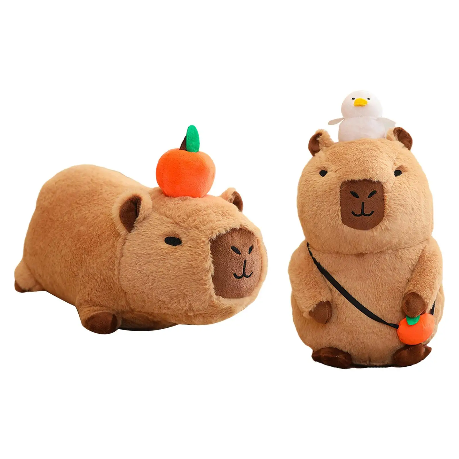 Capybara Plush Toys Plush Figure Toy with Sound 40cm Decor Capybara Stuffed Toy for Sofa Car Family Boy and Girls