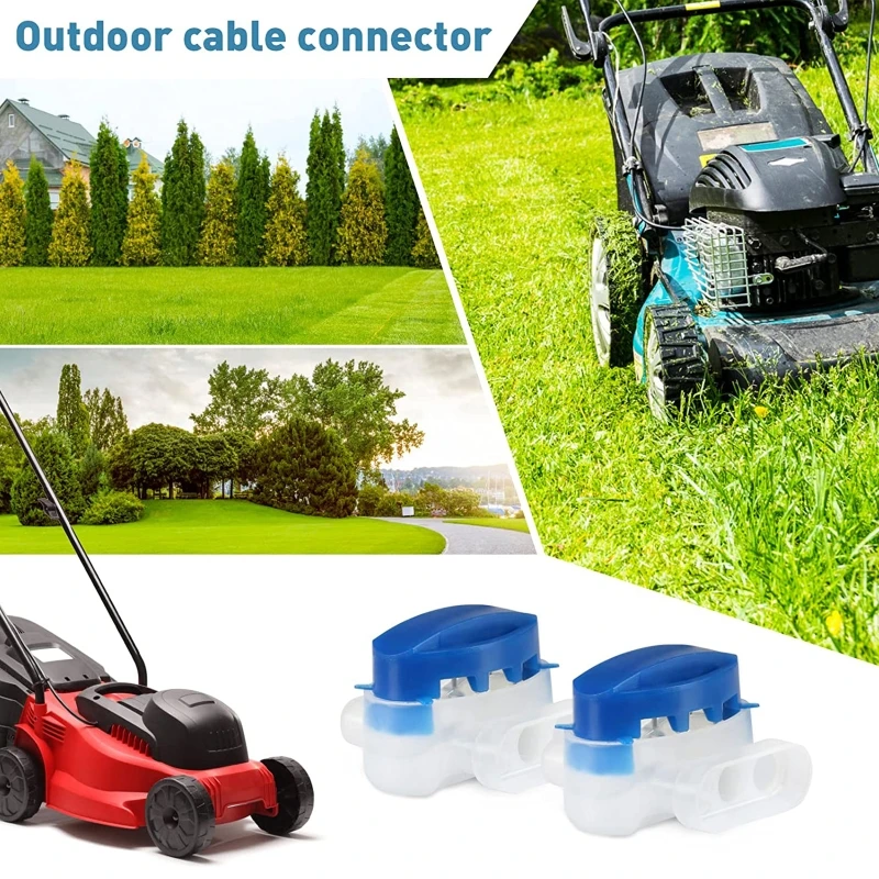 314 Waterproof 3 Holes Cable Connectors Accessories Gadget Compatible with Automower Gardena Robotic Lawnmower