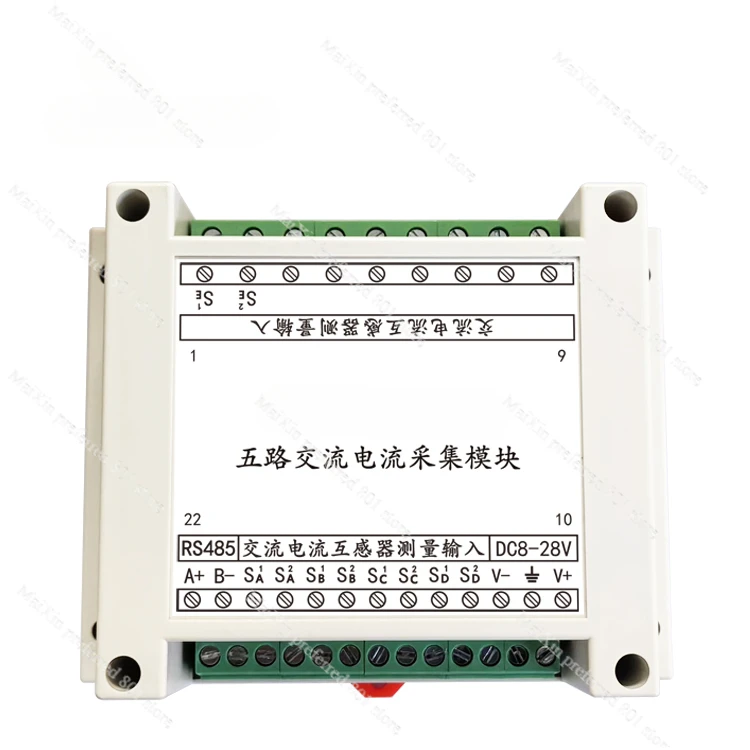 Multi-channel 8-channel AC Current Acquisition Module RS485 Measuring Sensor Transmitter MODBUS-RTU