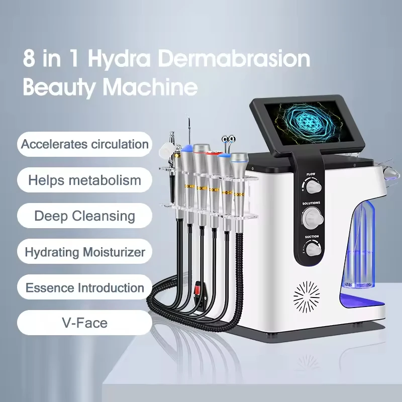 Professional 8-in-1 Desktop Facial Rejuvenation Device with LED Indicator for Home And Beauty Salon Use