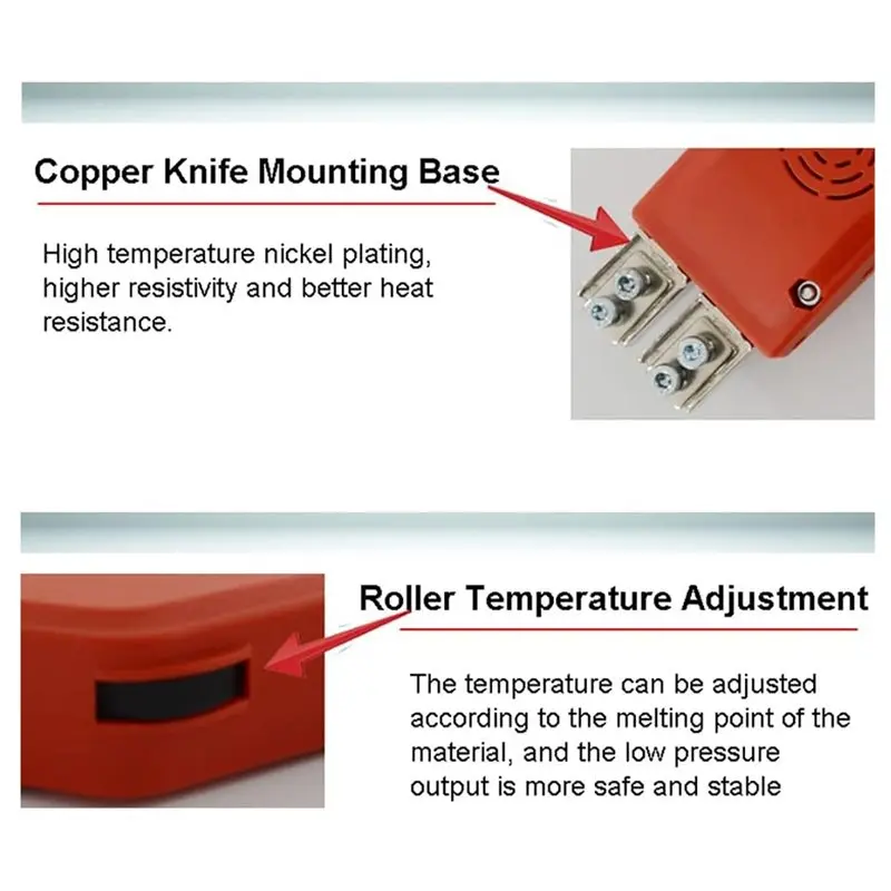 ABYP Heat Cutting Electric Hot Knife 200W 20CM Glue For Foam Cutter Handheld For PVC Rope Nylon Sponge For Foam