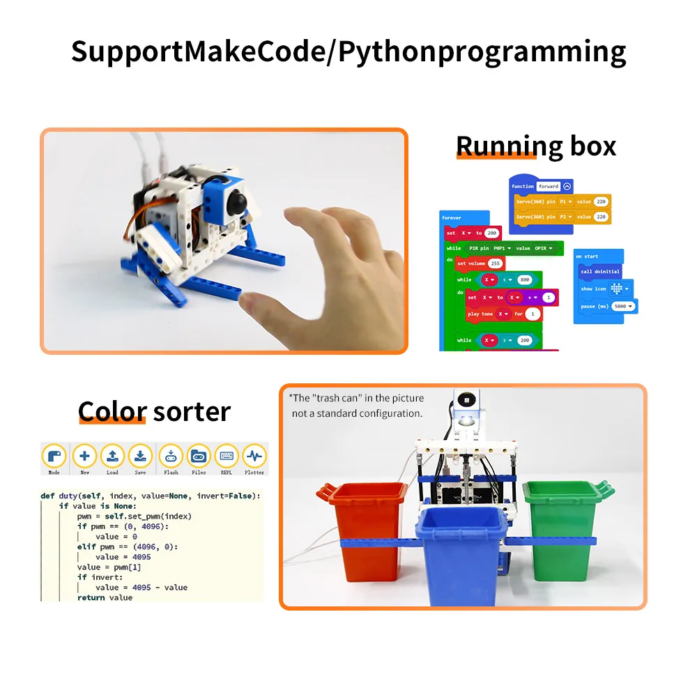 Imagem -02 - Microbit v2 Sensor Module Kit para Crianças Coding Stem Suporte à Educação Makecode Python Brinquedo Programável Eletrônico Faça Você Mesmo Projetos