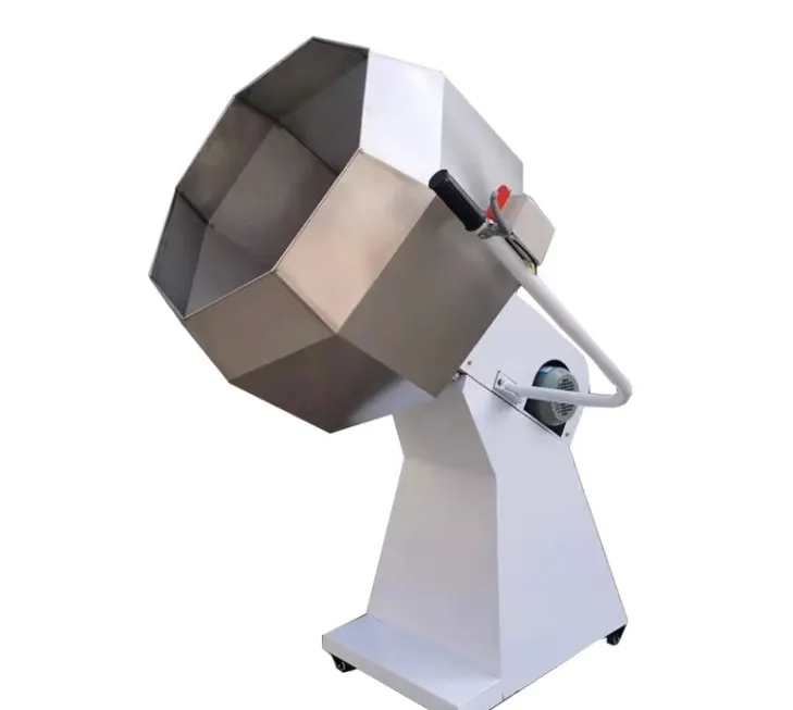 Octagonal Stainless Steel Mixer Shrimp Spicy Bar New Condition Meat Snack Hanging Sugar Machine Seasoning Bucket Mixing Machine