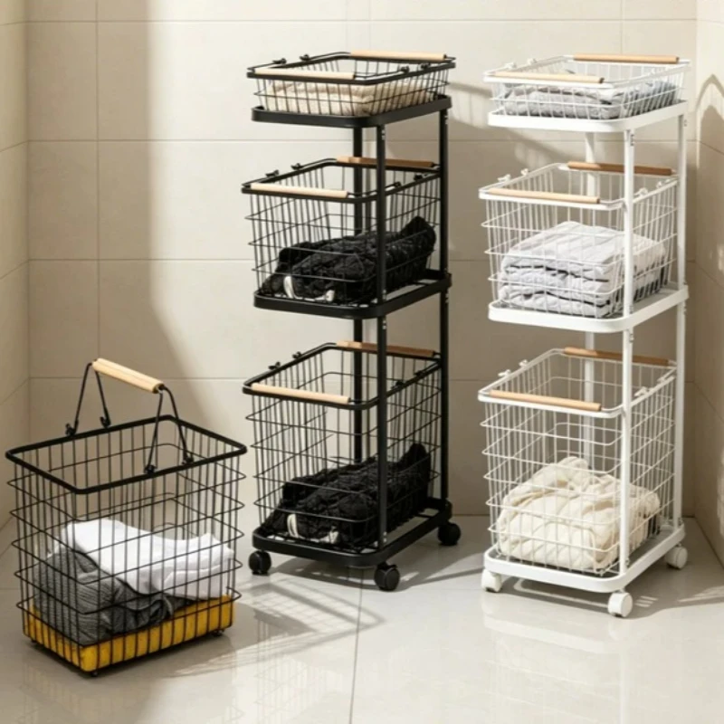 Bedroom Large Laundry Baskets Organizer Cart Separation Toy Laundry Baskets Black Cute Cesto De Roupa Suja Room Organizers