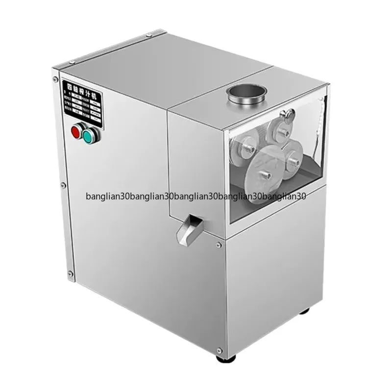 

2025 Four-axis Roller Juicer Stainless Steel Electric Commercial Sugarcane Press Machine Large High Power