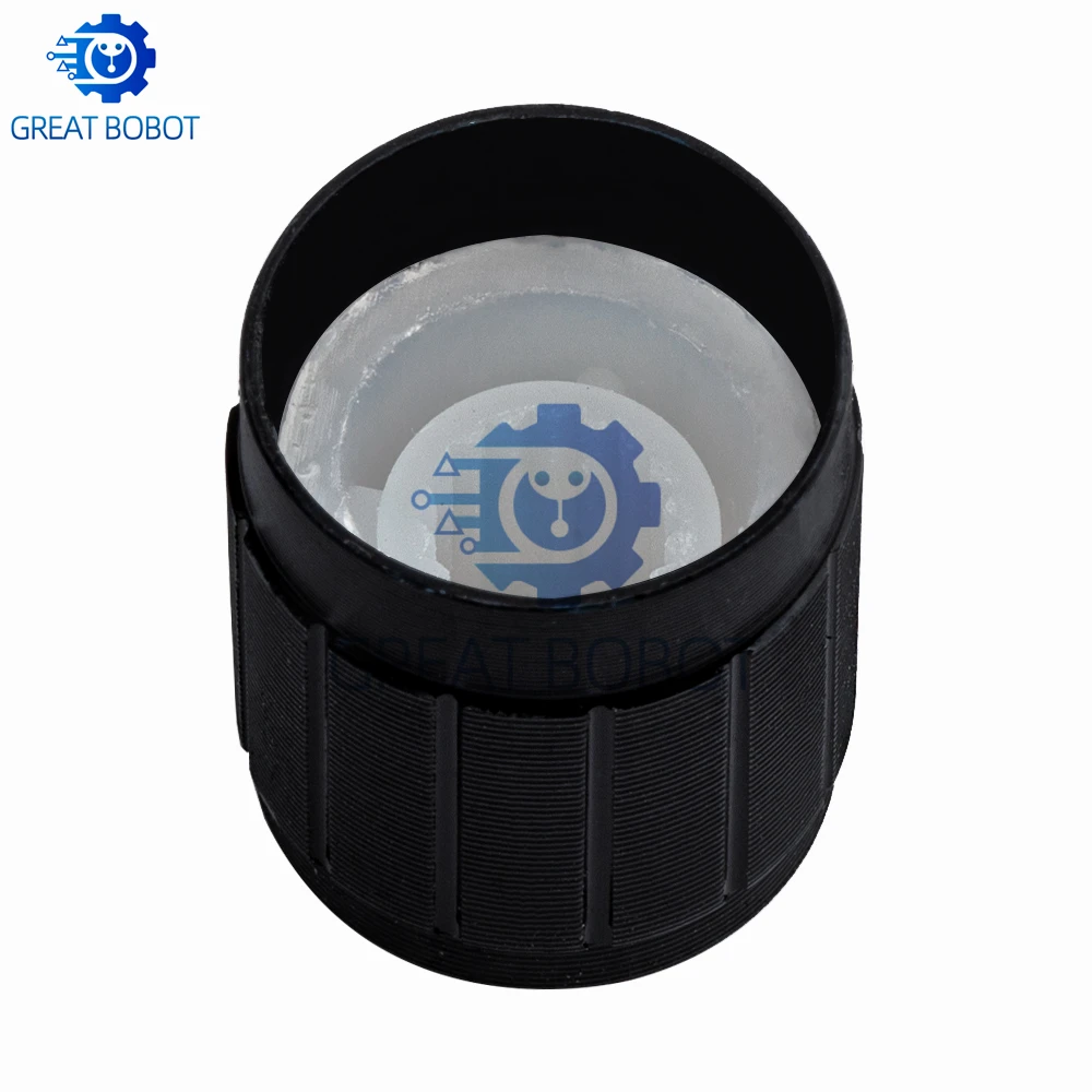 10Pcs 15×17mm BS Black Aluminum Alloy Rotary Potentiometer Knobs, for Volume Control and DIY Electronic Projects