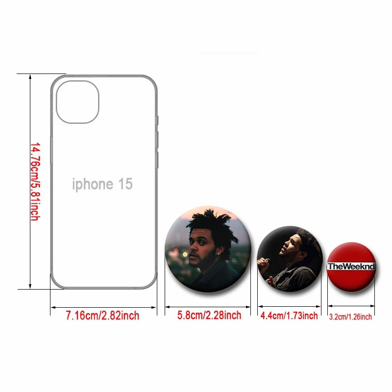 The Weeknd XO Trilogy Starboy After Hours Album Cover Soft Button Pin Creative Badge Handmade Brooch for Clothes Bag Decoration