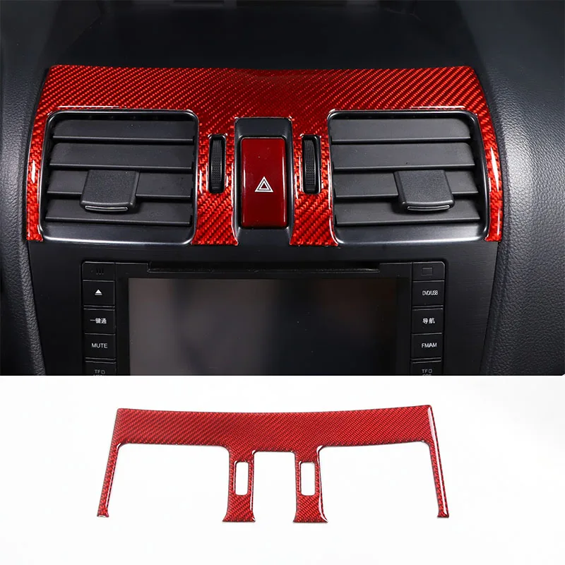 

For Subaru Forester 2013-2018 Soft Carbon Fiber Car Center Dashboard Air Vent Frame Trim Auto Interior Accessories